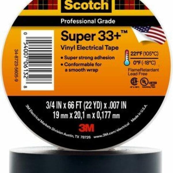 Super 33+ Electrical Tape – 3M Scotch® Vinyl 33+
