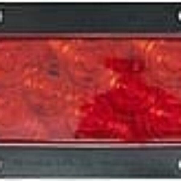 PETERSON 10 DIODE LUMENX LED OVAL STOP, TURN AND TAIL LIGHT FLANGE MOUNT PM823R10