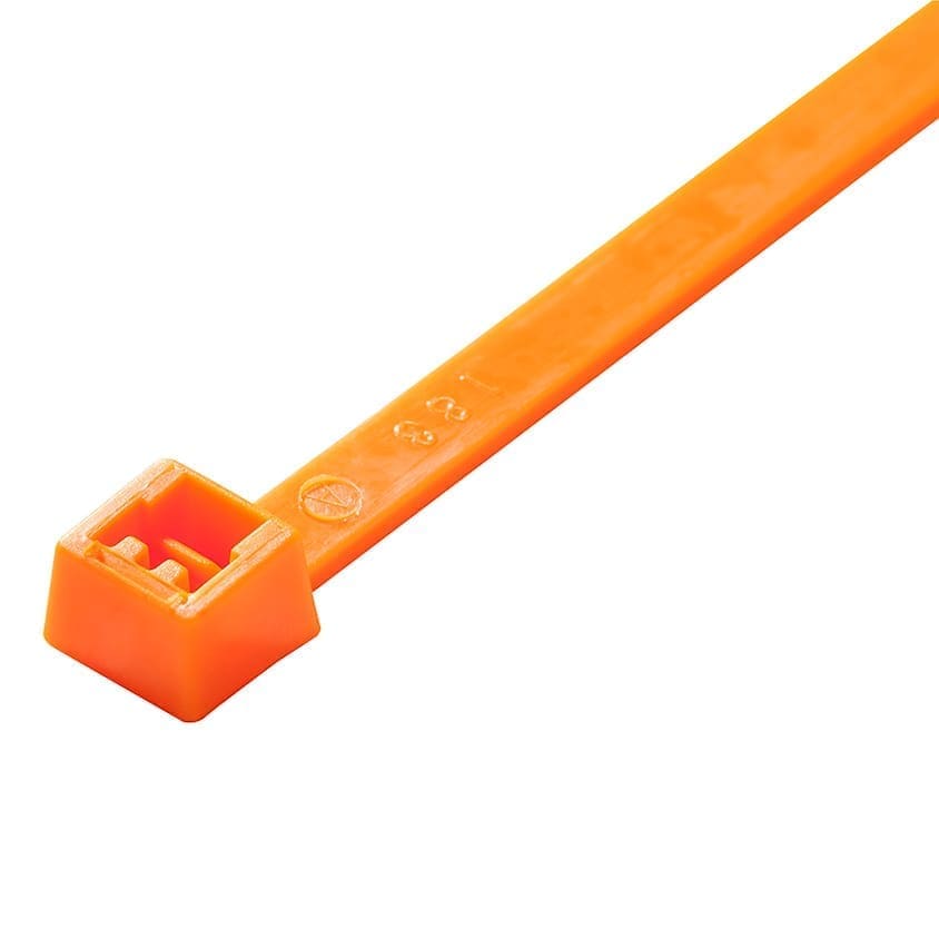 11" 50 LB - AUTOMOTIVE-MARINE GRADE WIRE CABLE TIE - ORANGE - TR1150OR