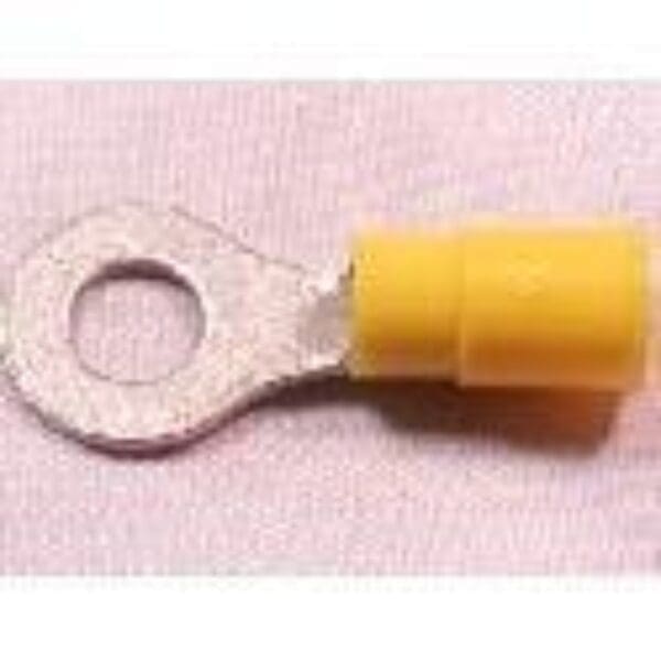 12-10 AWG 1/4" EYELET PVC INSULATED RING TERMINAL - C23014