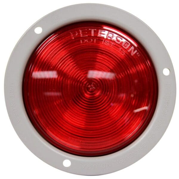 PETERSON SINGLE DIODE LED 4" ROUND STOP, TURN AND TAIL LIGHT FLANGE MOUNT PM824R