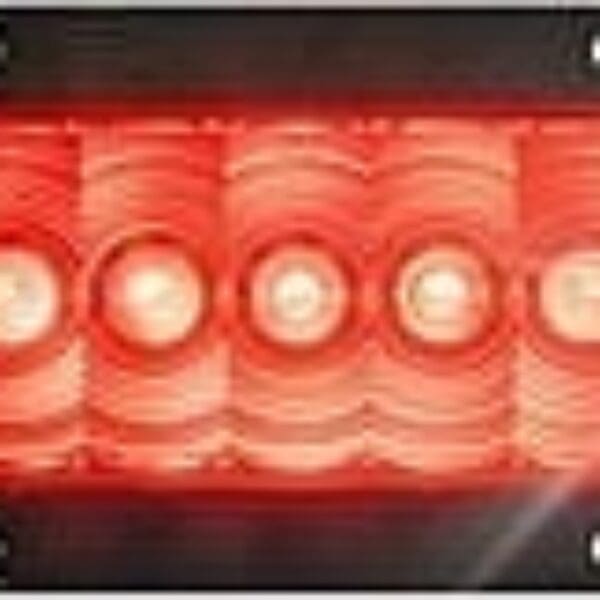PETERSON LED 7 DIODE LUMENX OVAL COMBO STOP, TURN, AND TAIL WITH BACKUP LIGHT FLANGE MOUNT PM8817