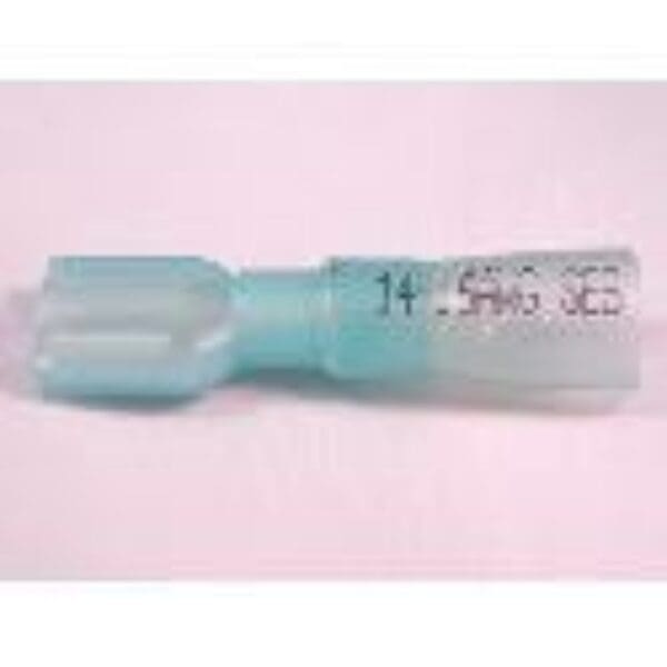 16-14 AWG .250 FEMALE QUICK DISCONNECT, HEAT SHRINK - BLUE - SBB9263