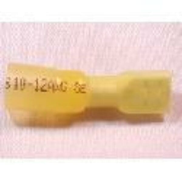 12-10 AWG .250 FEMALE QUICK DISCONNECT, HEAT SHRINK - YELLOW - SC9281