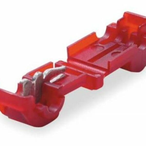 3M FEMALE T-TAP, QUICK SLIDE, 22-18 AWG WIRE CONNECTOR - RED - T250R