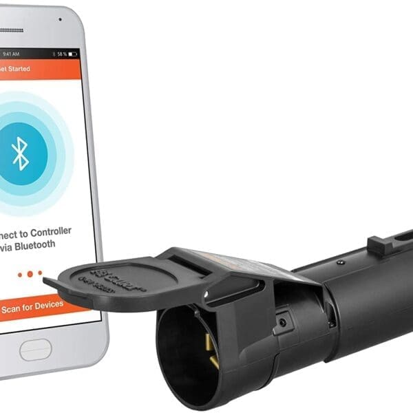 CURT Echo Mobile Trailer Brake Controller, 7-Way, Bluetooth Smartphone Connection CUR51180