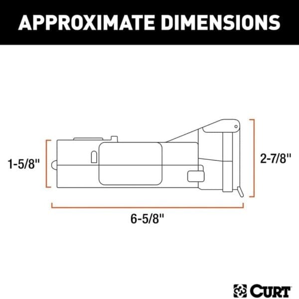 CURT Echo Mobile Trailer Brake Controller, 7-Way, Bluetooth Smartphone Connection CUR51180