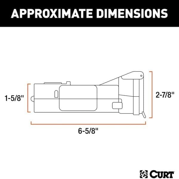 CURT Echo Mobile Trailer Brake Controller, 7-Way, Bluetooth Smartphone Connection CUR51180