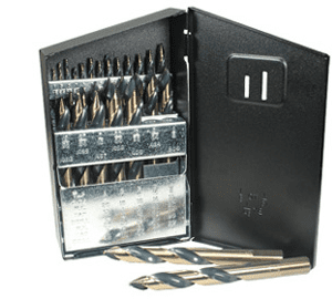 VORTEX POINT 29 PC ULTRA DEX MECHANICS LENGTH DRILL SET - STEEL CASE - VT29