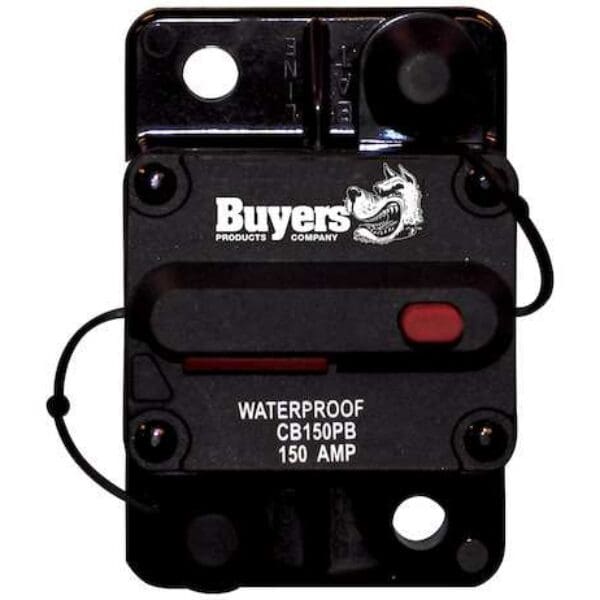 BUYERS 150 Amp Circuit Breaker With Manual Push-to-Trip Reset-CB185150